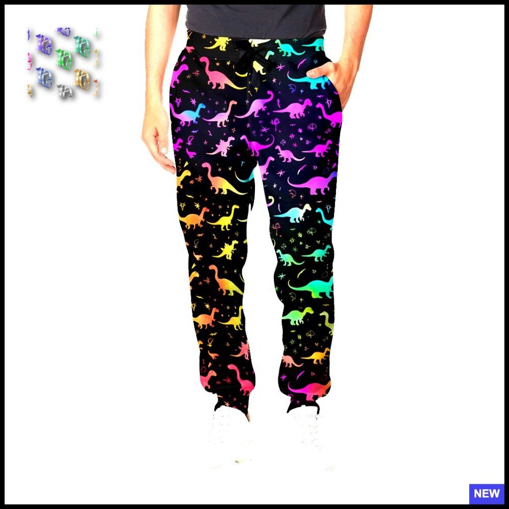 3D Print Joggers Sweatpants Casual Active Drawstring Retro Novelty Pants